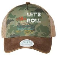 Let's Roll Roller Skating Roller Skater Skating Rink Legacy Tie Dye Trucker Hat