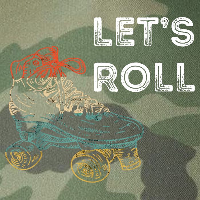 Let's Roll Roller Skating Roller Skater Skating Rink Legacy Tie Dye Trucker Hat