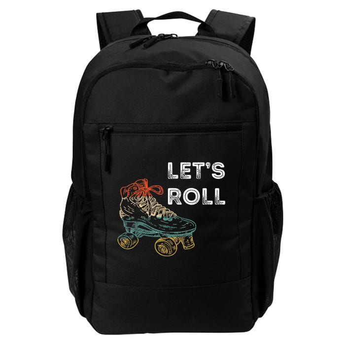 Let's Roll Roller Skating Roller Skater Skating Rink Backpack