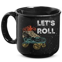 Let's Roll Roller Skating Roller Skater Skating Rink 15oz Campfire Ceramic Mug