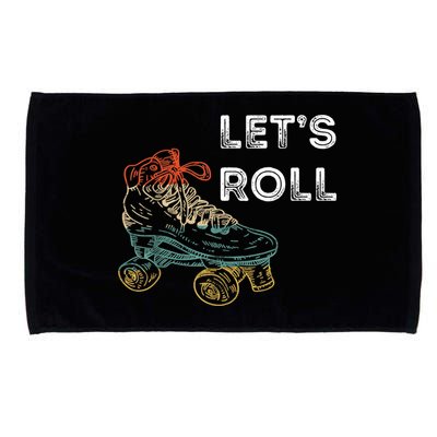Let's Roll Roller Skating Roller Skater Skating Rink Microfiber Hand Towel