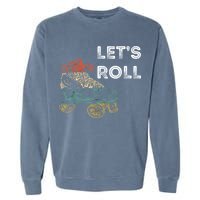 Let's Roll Roller Skating Roller Skater Skating Rink Garment-Dyed Sweatshirt