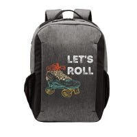 Let's Roll Roller Skating Roller Skater Skating Rink Vector Backpack