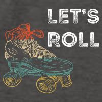 Let's Roll Roller Skating Roller Skater Skating Rink Vector Backpack
