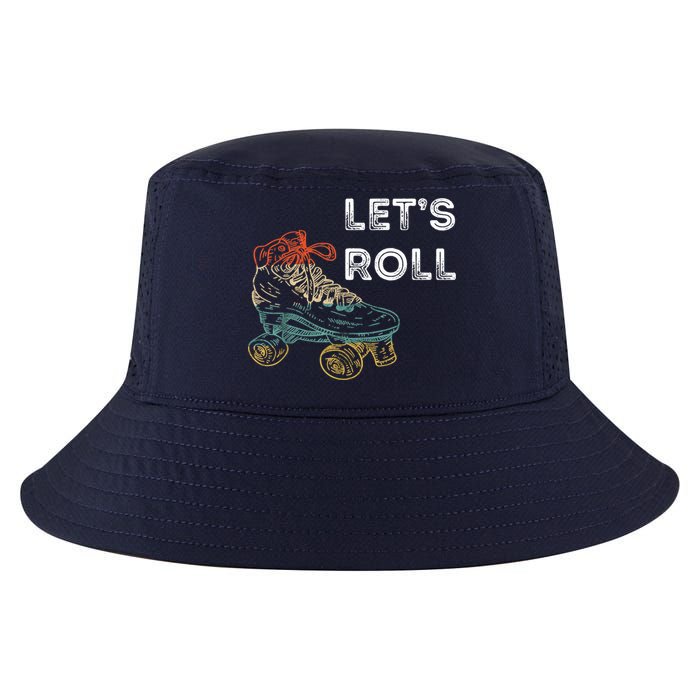 Let's Roll Roller Skating Roller Skater Skating Rink Cool Comfort Performance Bucket Hat