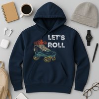 Let's Roll Roller Skating Roller Skater Skating Rink Hoodie