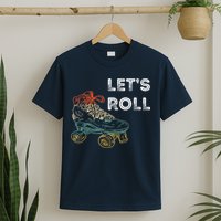 Let's Roll Roller Skating Roller Skater Skating Rink T-Shirt