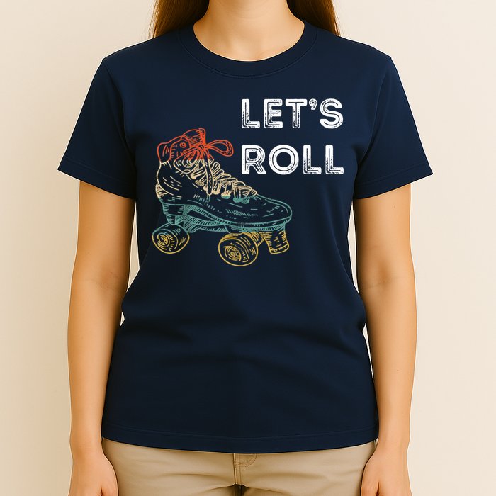 Let's Roll Roller Skating Roller Skater Skating Rink T-Shirt