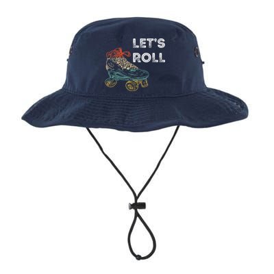 Let's Roll Roller Skating Roller Skater Skating Rink Bucket Hat
