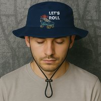 Let's Roll Roller Skating Roller Skater Skating Rink Bucket Hat