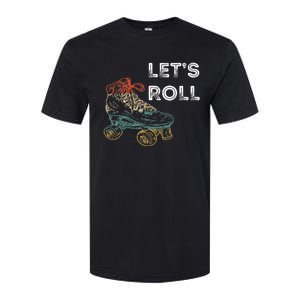 Let's Roll Roller Skating Roller Skater Skating Rink Softstyle® CVC T-Shirt