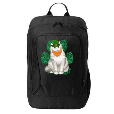 Leprechaun Ragamuffin St Patricks Day Shamrock Paw Cute Gift City Backpack