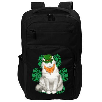 Leprechaun Ragamuffin St Patricks Day Shamrock Paw Cute Gift Impact Tech Backpack