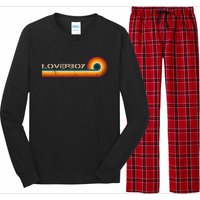 L.O.V.E.R.B.O.Y Retro Stripes Musician Vintage Long Sleeve Pajama Set