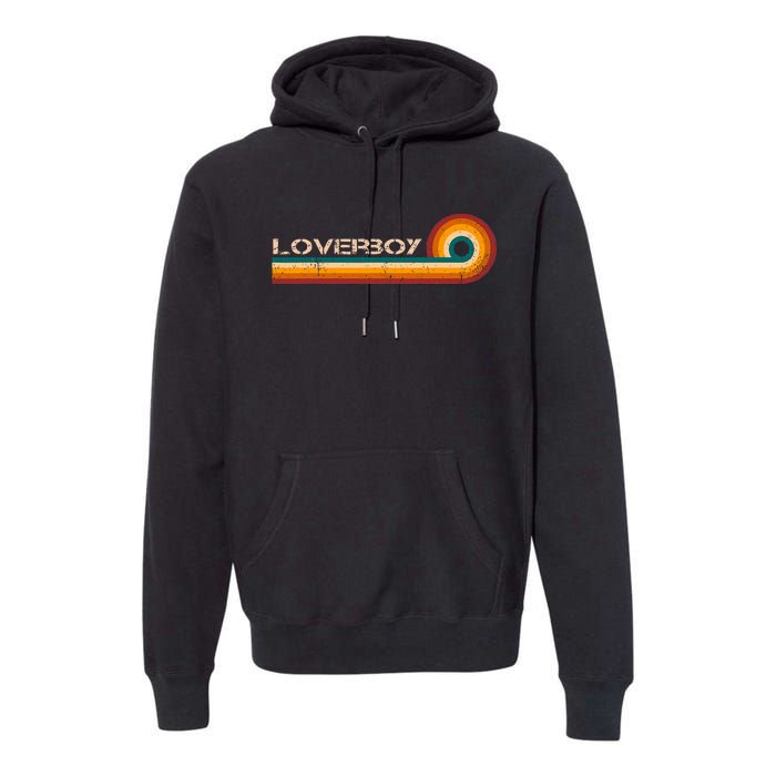 L.O.V.E.R.B.O.Y Retro Stripes Musician Vintage Premium Hoodie