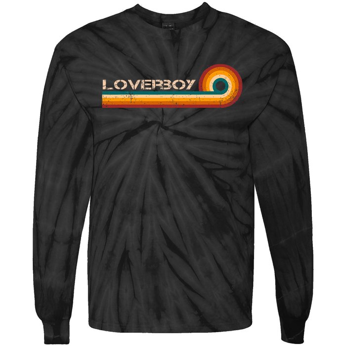 L.O.V.E.R.B.O.Y Retro Stripes Musician Vintage Tie-Dye Long Sleeve Shirt