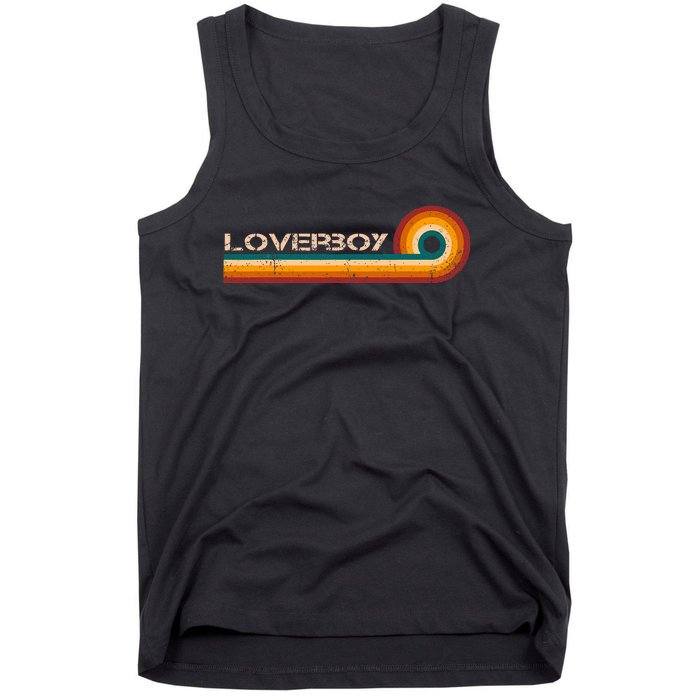 L.O.V.E.R.B.O.Y Retro Stripes Musician Vintage Tank Top