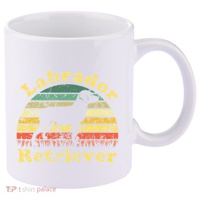 Labrador Retriever Sunset Vintage - Labrador Retriever 11oz C Handle Ceramic Mug