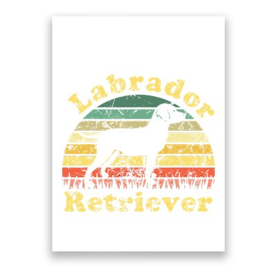 Labrador Retriever Sunset Vintage - Labrador Retriever Poster