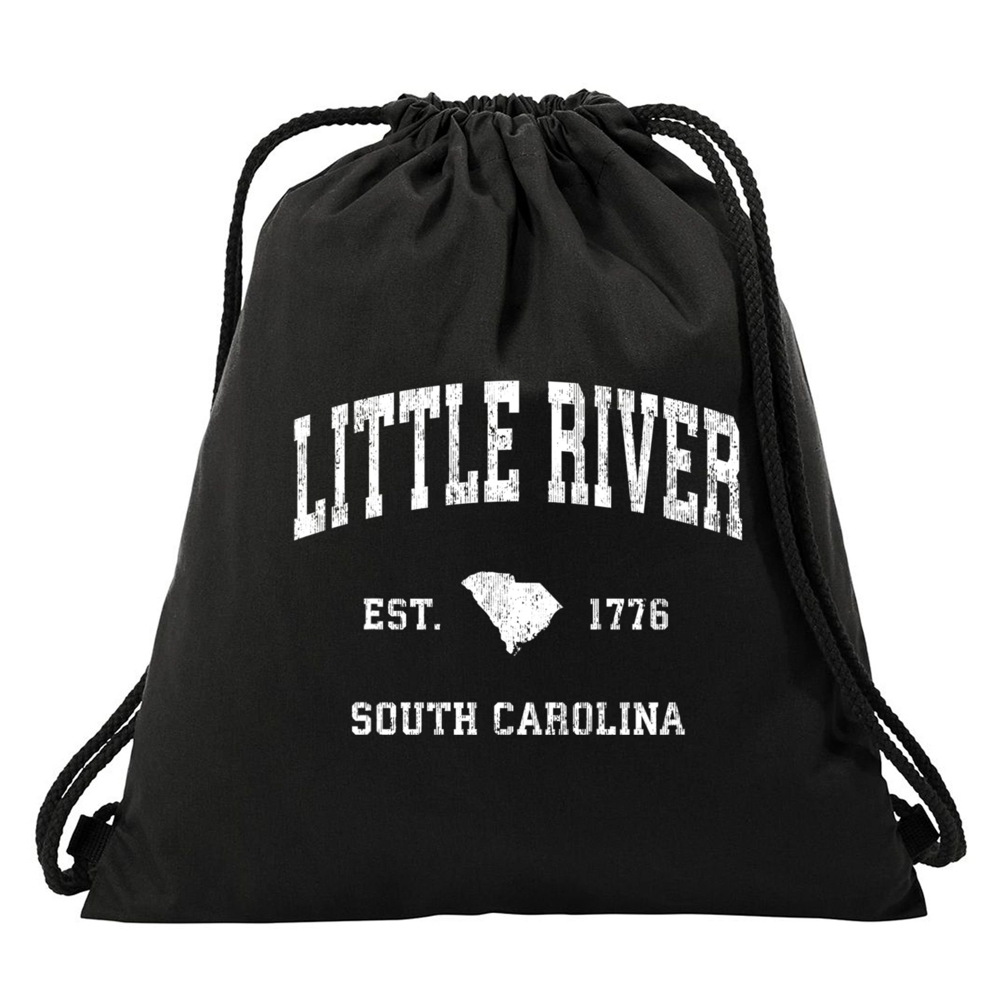 Little River South Carolina Sc Vintage Athletic Sports Drawstring Bag