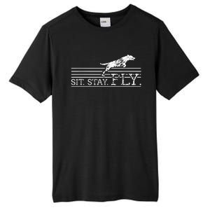 Labrador Retriever Sit Stay Fly Dock Diving Dog Breeder Tall Fusion ChromaSoft Performance T-Shirt