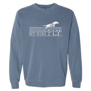 Labrador Retriever Sit Stay Fly Dock Diving Dog Breeder Garment-Dyed Sweatshirt