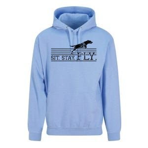 Labrador Retriever Sit Stay Fly Dock Diving Dog Breeder Unisex Surf Hoodie