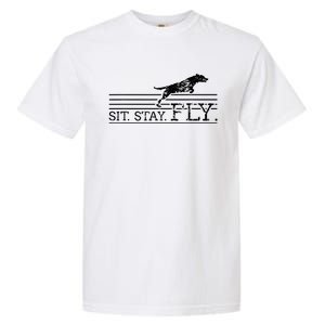 Labrador Retriever Sit Stay Fly Dock Diving Dog Breeder Garment-Dyed Heavyweight T-Shirt