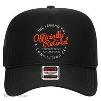 Legend Retired S Funny Retirement High Crown Mesh Back Trucker Hat