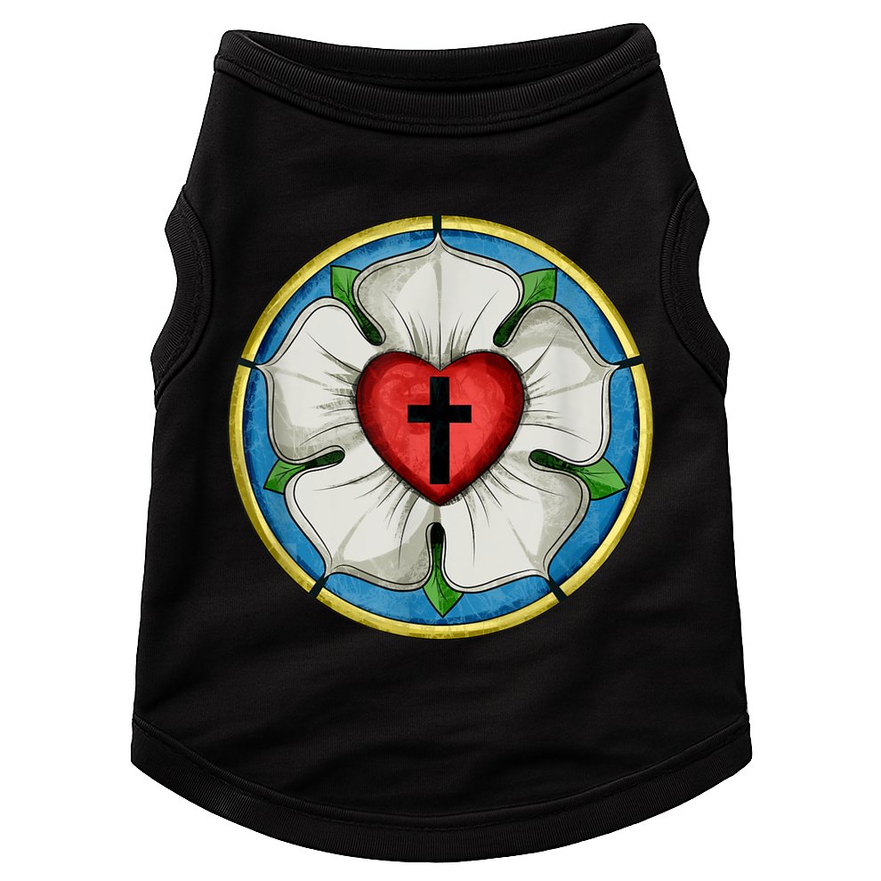 LUTHER ROSE SEAL LUTHERAN SYMBOL CHRISTIAN CROSS Doggie Tank