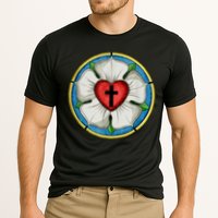 LUTHER ROSE SEAL LUTHERAN SYMBOL CHRISTIAN CROSS Cooling Performance Crew T-Shirt