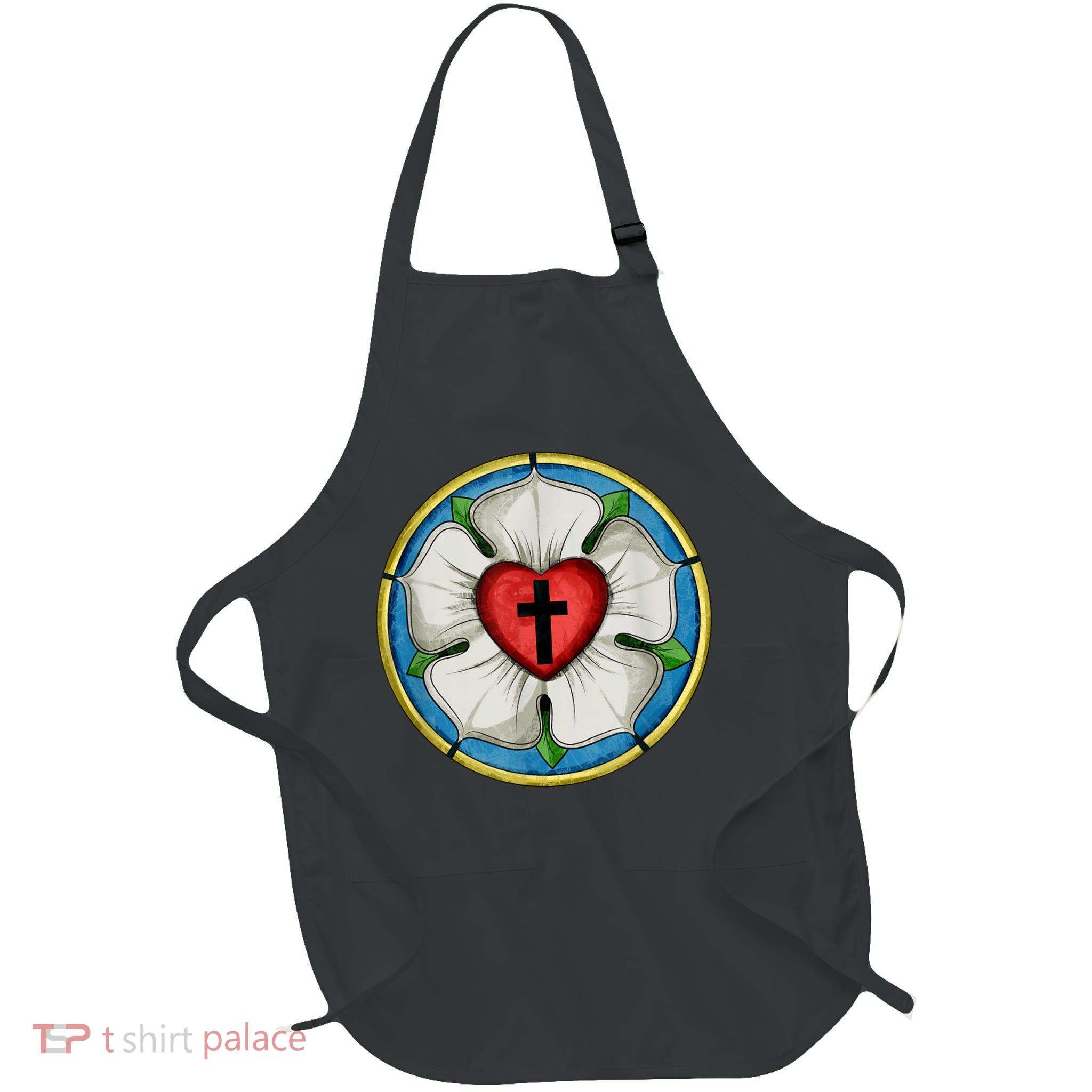 LUTHER ROSE SEAL LUTHERAN SYMBOL CHRISTIAN CROSS Apron