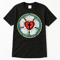 LUTHER ROSE SEAL LUTHERAN SYMBOL CHRISTIAN CROSS Tall T-Shirt