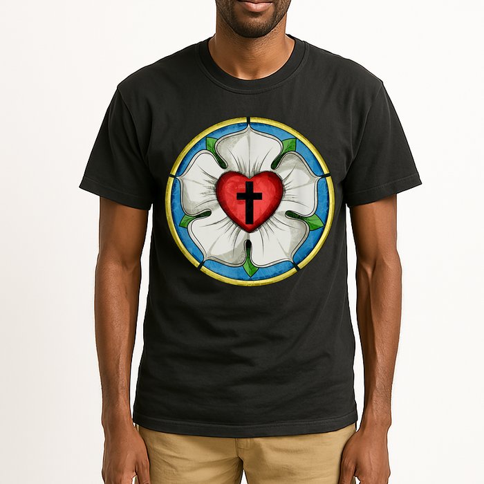 LUTHER ROSE SEAL LUTHERAN SYMBOL CHRISTIAN CROSS Tall T-Shirt