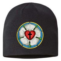 LUTHER ROSE SEAL LUTHERAN SYMBOL CHRISTIAN CROSS Sustainable Beanie