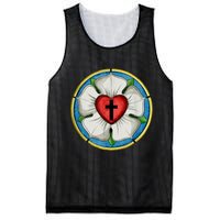 LUTHER ROSE SEAL LUTHERAN SYMBOL CHRISTIAN CROSS Mesh Reversible Basketball Jersey Tank