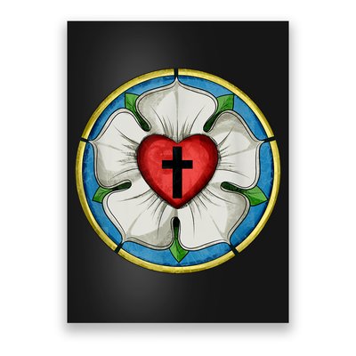 LUTHER ROSE SEAL LUTHERAN SYMBOL CHRISTIAN CROSS Poster