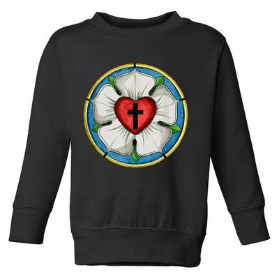 LUTHER ROSE SEAL LUTHERAN SYMBOL CHRISTIAN CROSS Toddler Sweatshirt