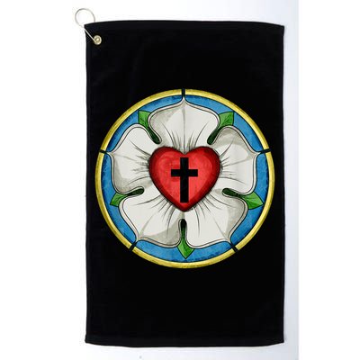 LUTHER ROSE SEAL LUTHERAN SYMBOL CHRISTIAN CROSS Golf Towel
