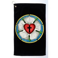 LUTHER ROSE SEAL LUTHERAN SYMBOL CHRISTIAN CROSS Golf Towel