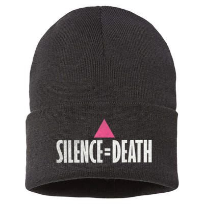 Lgbt Rights Silence Death Vintage Month Lgbt Pride Sustainable Knit Beanie