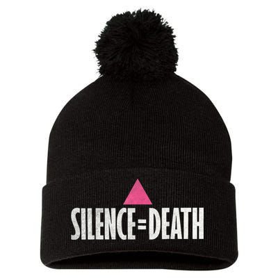 Lgbt Rights Silence Death Vintage Month Lgbt Pride Pom Pom 12in Knit Beanie