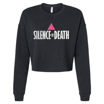 Lgbt Rights Silence Death Vintage Month Lgbt Pride Cropped Pullover Crew