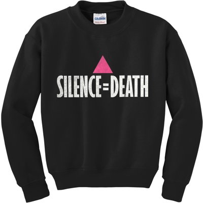 Lgbt Rights Silence Death Vintage Month Lgbt Pride Kids Sweatshirt
