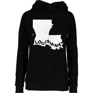 Louisiana Roots State Map Home Love Pride Gift Womens Funnel Neck Pullover Hood