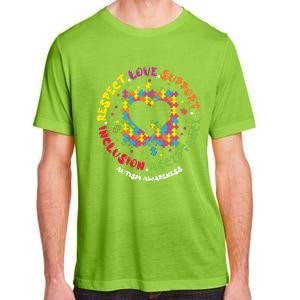 Love Respect Support Inclusion Acceptance Autism Awareness Gift Adult ChromaSoft Performance T-Shirt