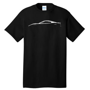 Legendary Racing Sports Car Iconic Racing Car 911 Silhouette Tall T-Shirt