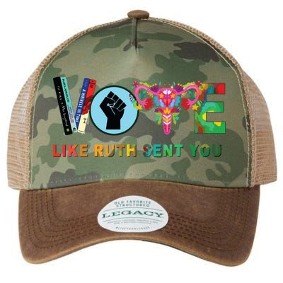Like Ruth Sent You I Dissent Vote Legacy Tie Dye Trucker Hat