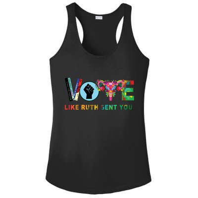 Like Ruth Sent You I Dissent Vote Ladies PosiCharge Competitor Racerback Tank