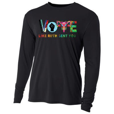 Like Ruth Sent You I Dissent Vote Cooling Performance Long Sleeve Crew